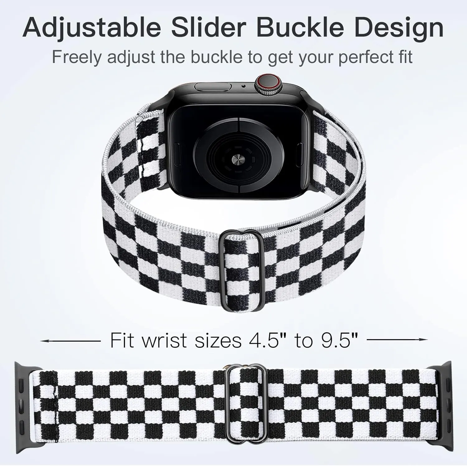 5 Pack Stretchy Nylon Band Compatible with Apple Watch Bands 40mm 41mm 42mm 44mm 45mm 46mm 49mm 38mm for Women Men, Elastic Braided Solo Loop Strap for iWatch SE Ultra 2 1, Series 10 9 8 7 6 5 4 3 2 1