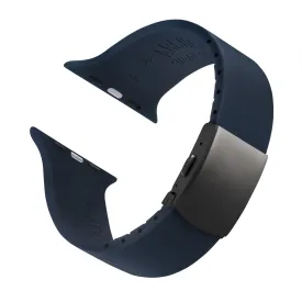 Apple Watch Custom Fit Silicone Watch Band - Midnight Blue/Gray