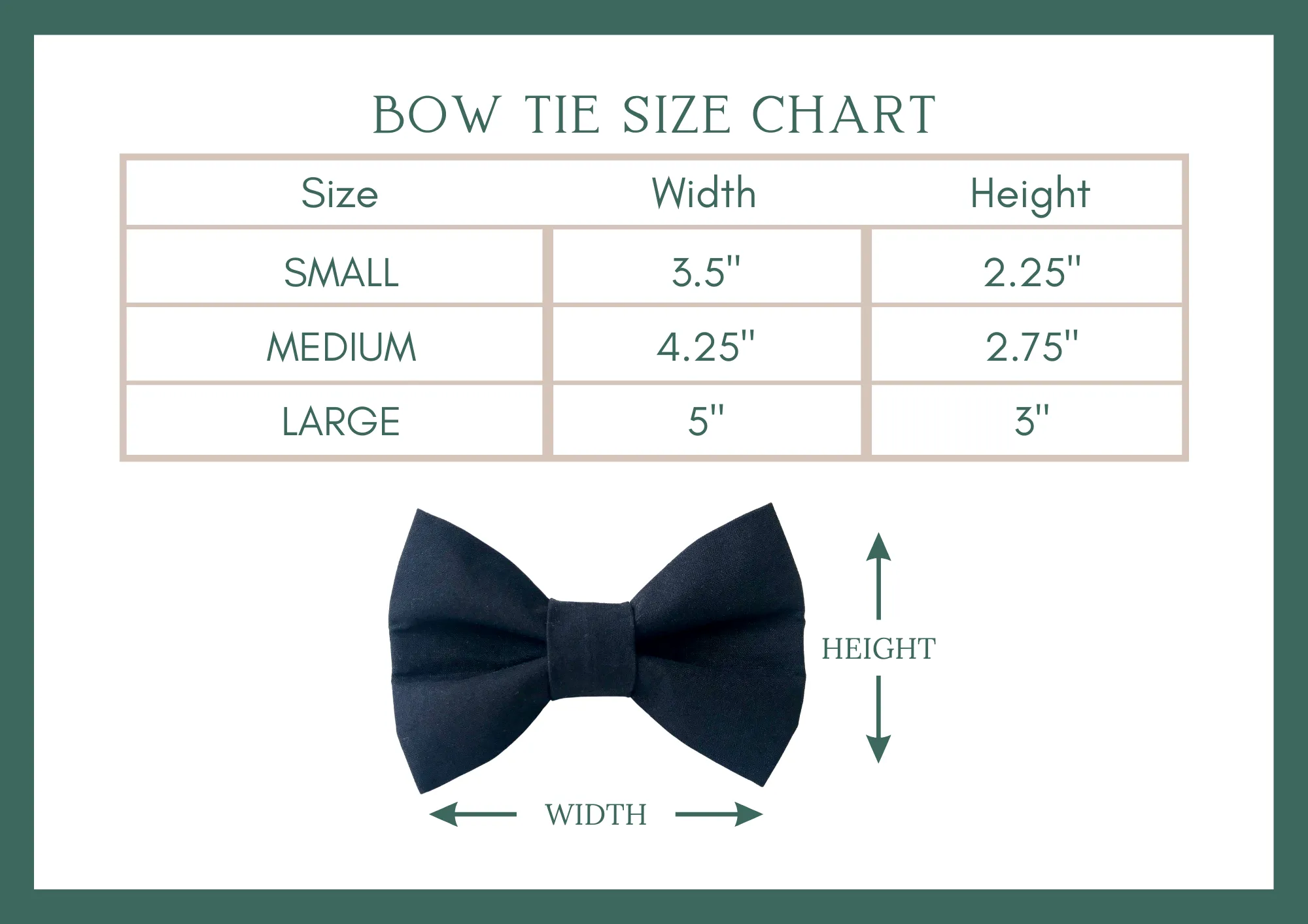 Black Linen Dog Bow Tie