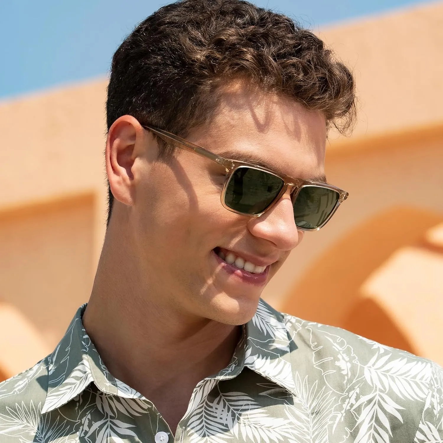 CARFIA Retro Polarized Sunglasses for Men UV Protection Hand-crafted Acetate Frame Fashion Cool Sun Glasses CA53572