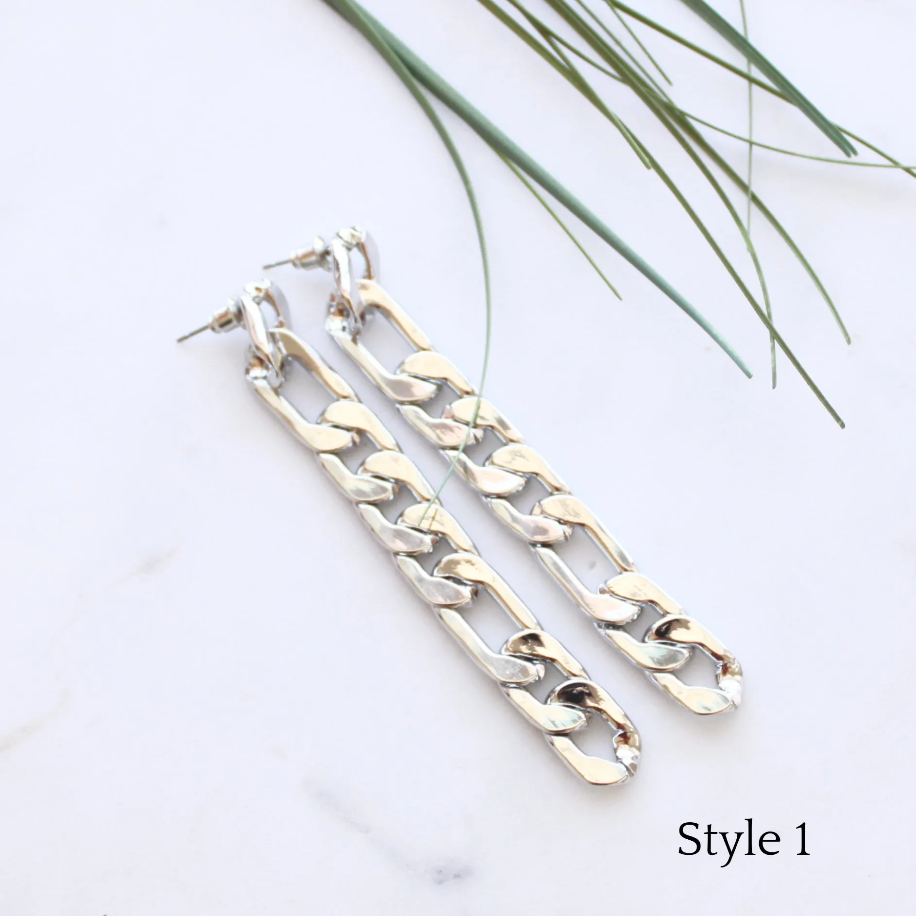 Chain Link Drop Earrings