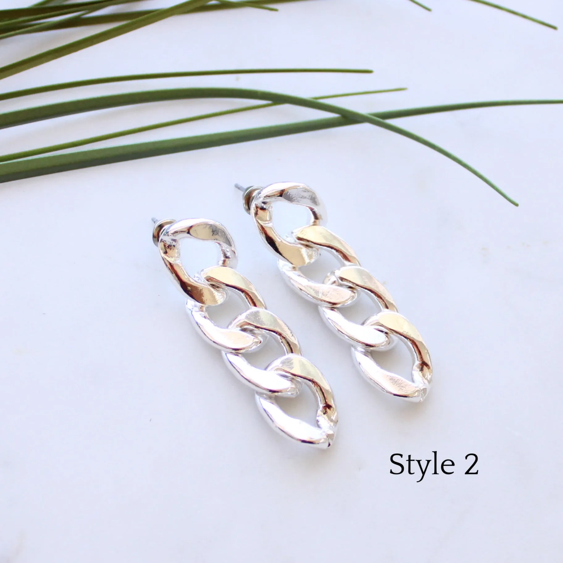 Chain Link Drop Earrings