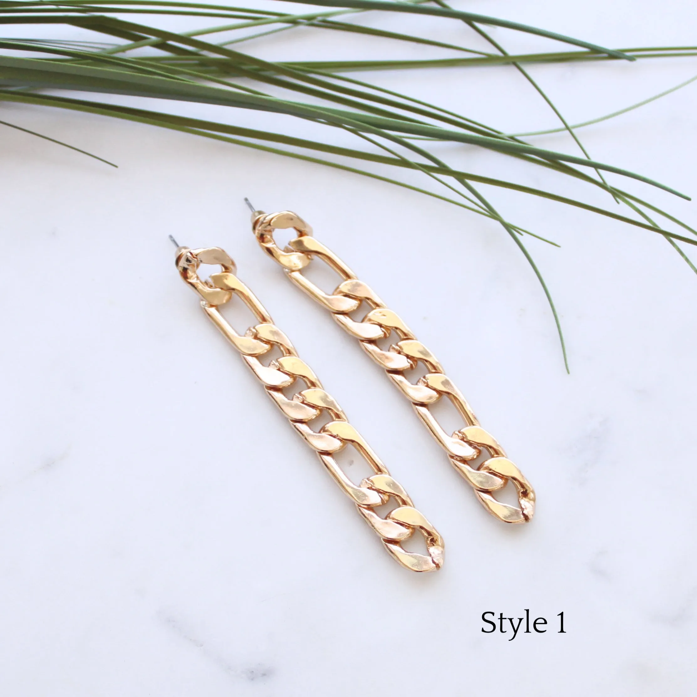 Chain Link Drop Earrings