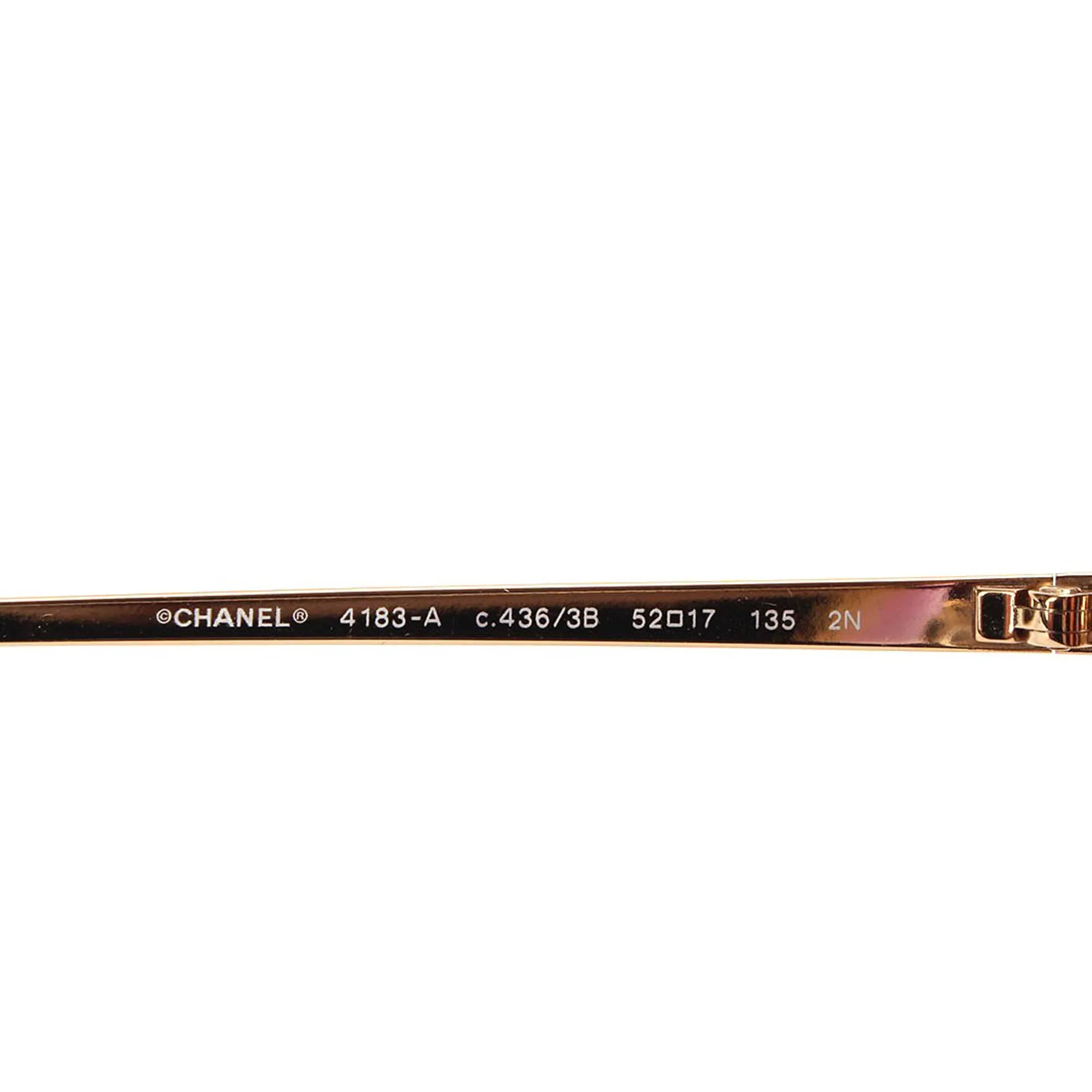 Chanel CC Round Tinted Sunglasses Brown