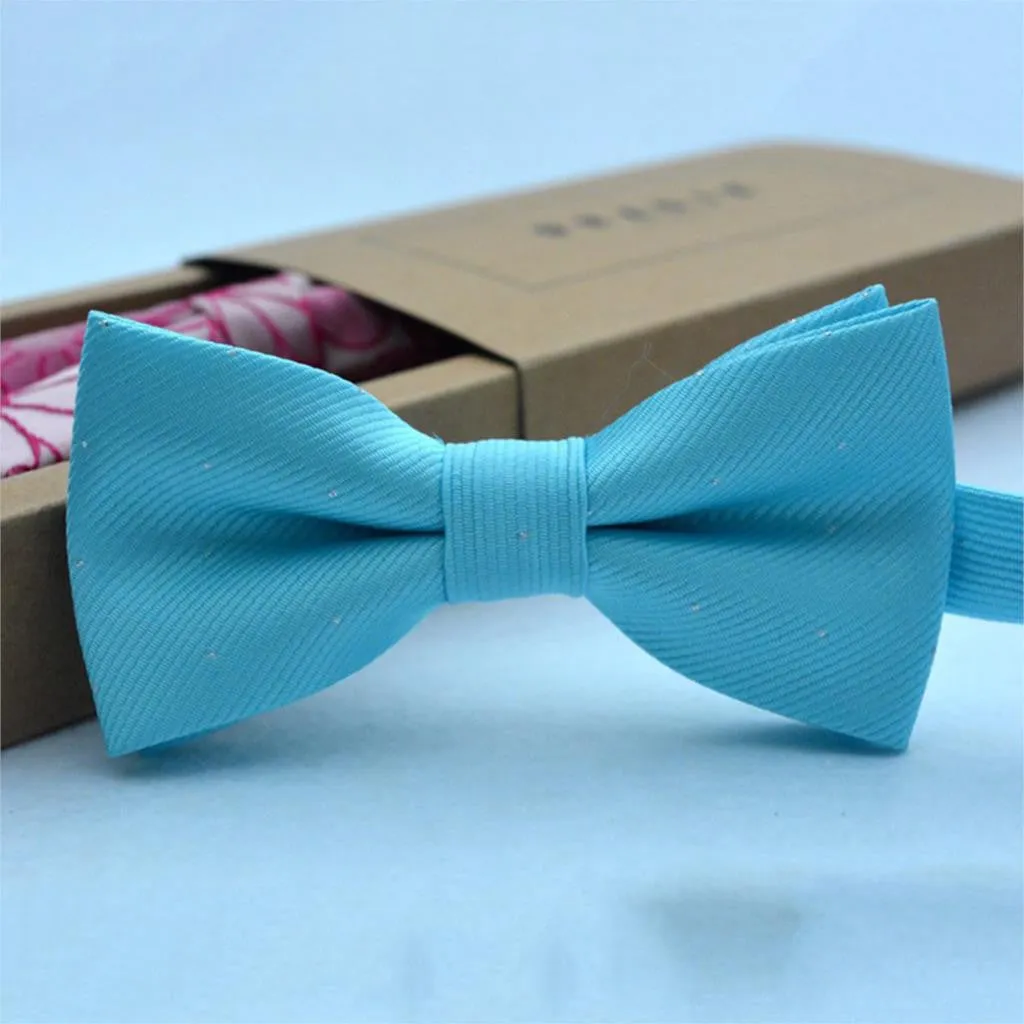 Children Bow Tie Baby Boy Kid Clothing Accessories Solid Color Gentleman Shirt Neck Tie Bowknot Dot