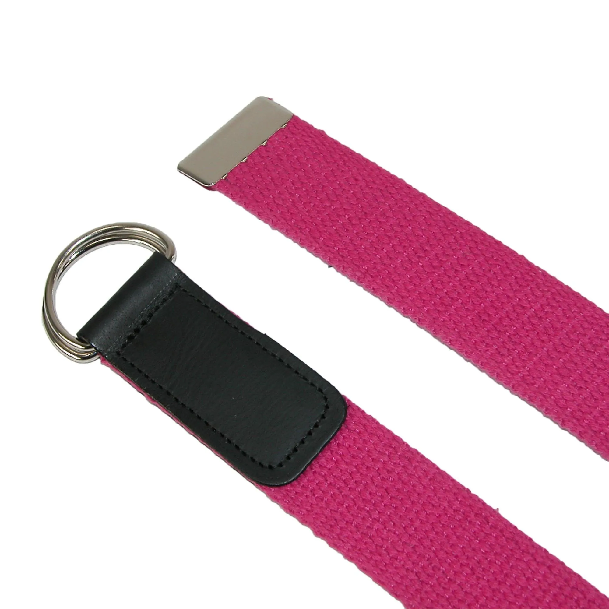 CTM® Cotton Web Belt with Double D Ring Buckle