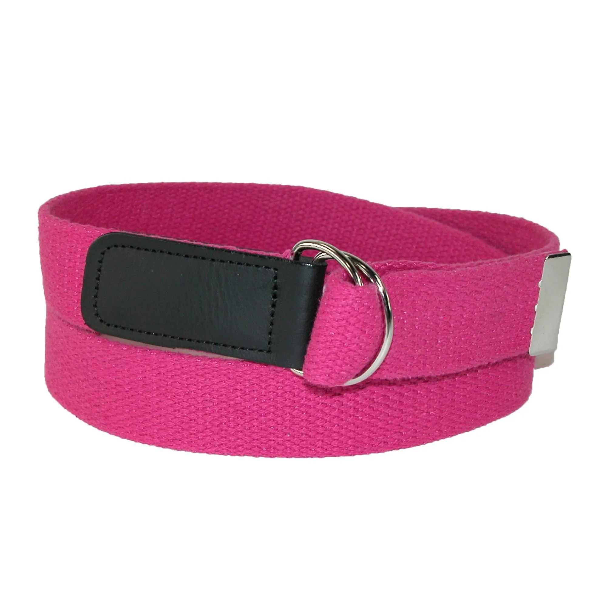 CTM® Cotton Web Belt with Double D Ring Buckle