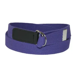 CTM® Cotton Web Belt with Double D Ring Buckle