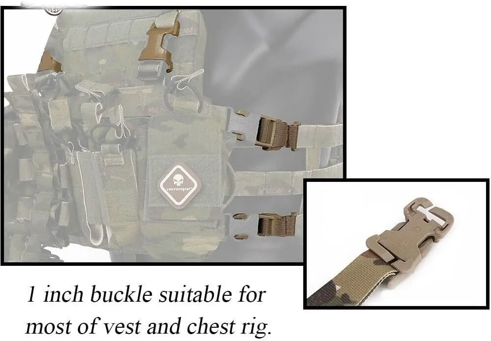 EMERSONGEAR Buckle Straps Set Adapter Kit for Tactical Chest Rig Tactical Combat Vest Airsoft Gear