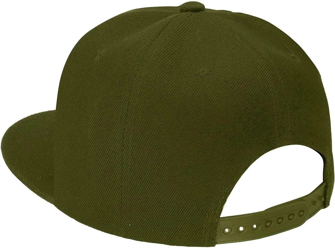Falari 2-Pack Classic Snapback Hat Cap Flat Bill Blank Solid Color Adjustable Size Hip Hop Style