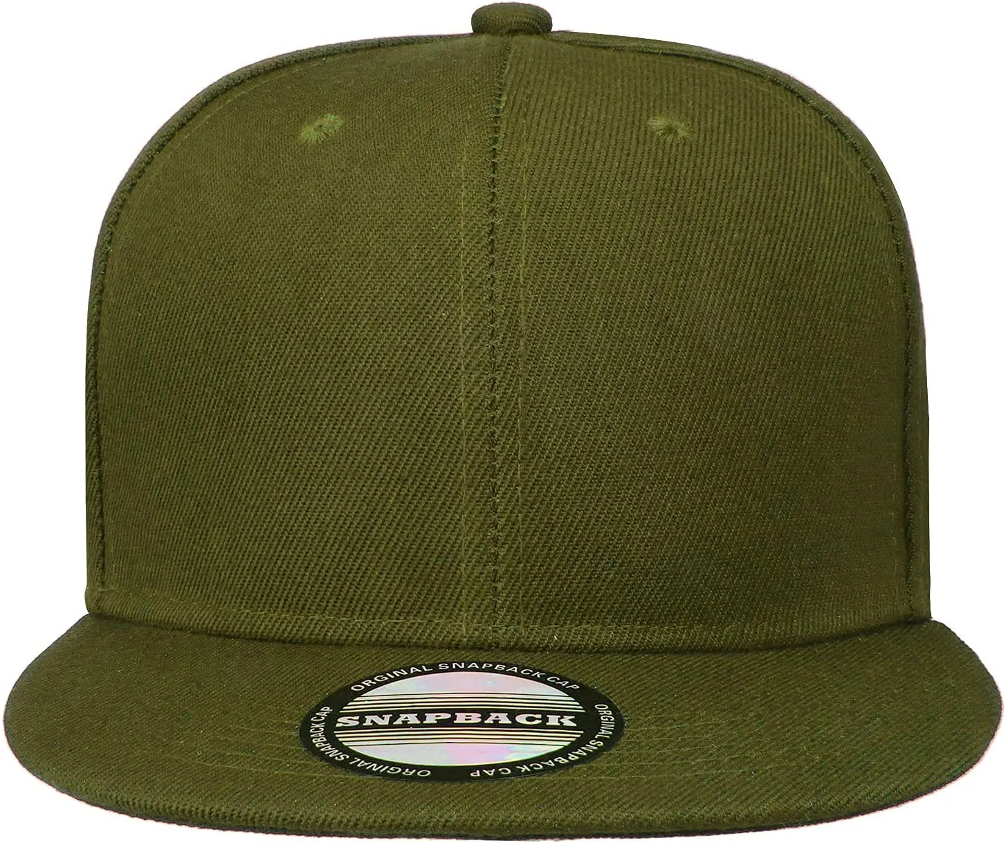 Falari 2-Pack Classic Snapback Hat Cap Flat Bill Blank Solid Color Adjustable Size Hip Hop Style