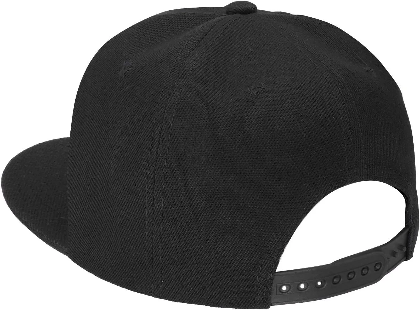 Falari 2-Pack Classic Snapback Hat Cap Flat Bill Blank Solid Color Adjustable Size Hip Hop Style