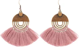 Flairs New York Faux Fur Pom Pom Tassel Drop Dangle Earrings Set