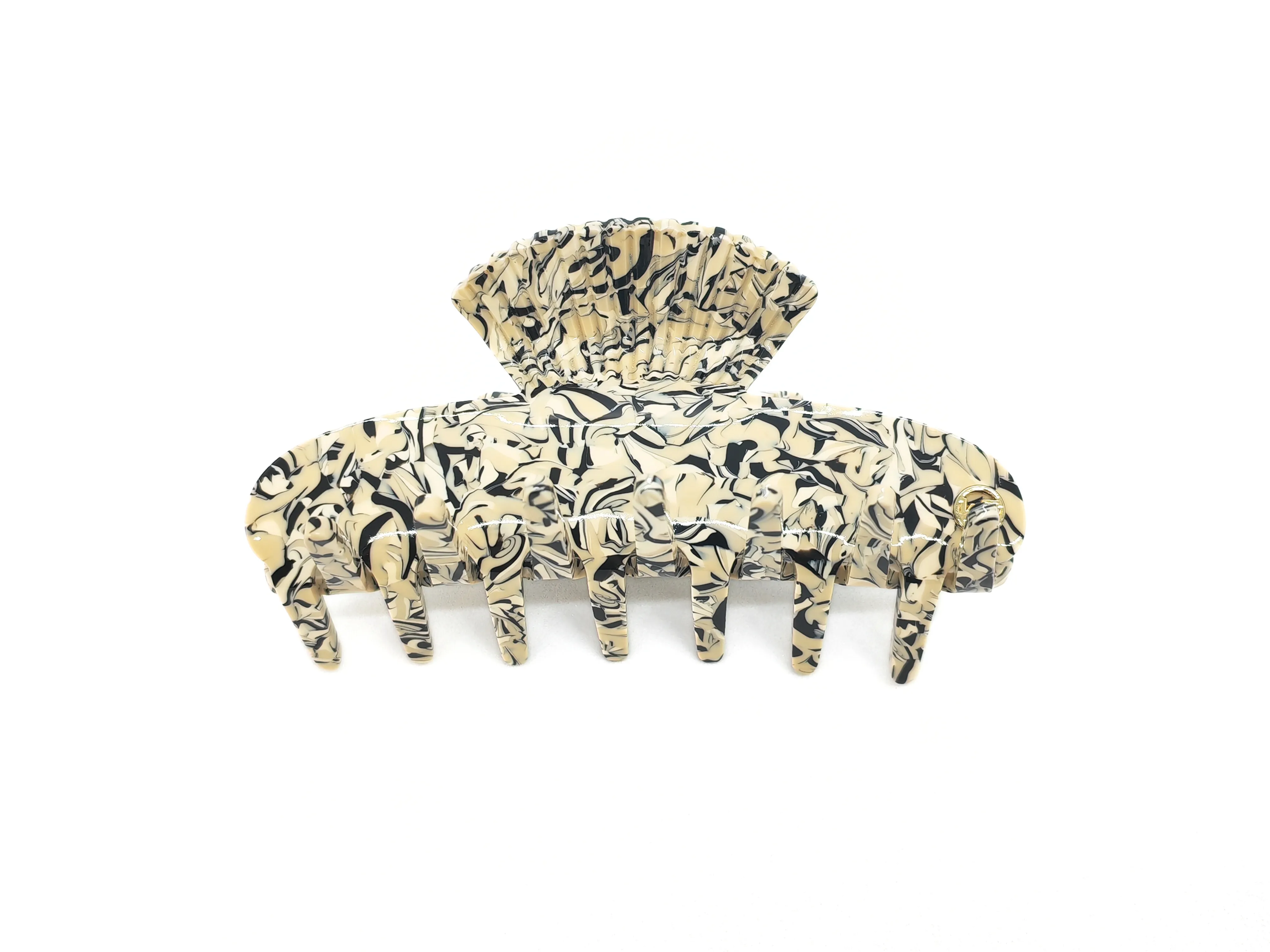 Floral Shell Hair Claw Clip