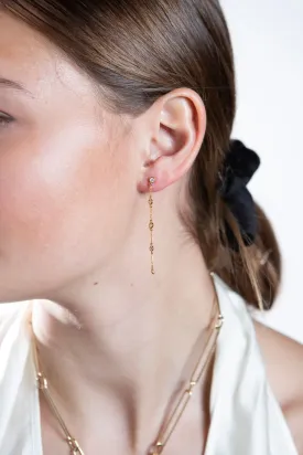 Gold & Chain Diamond Drop