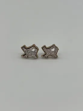 Heart of Texas Druzy Studs - Pink
