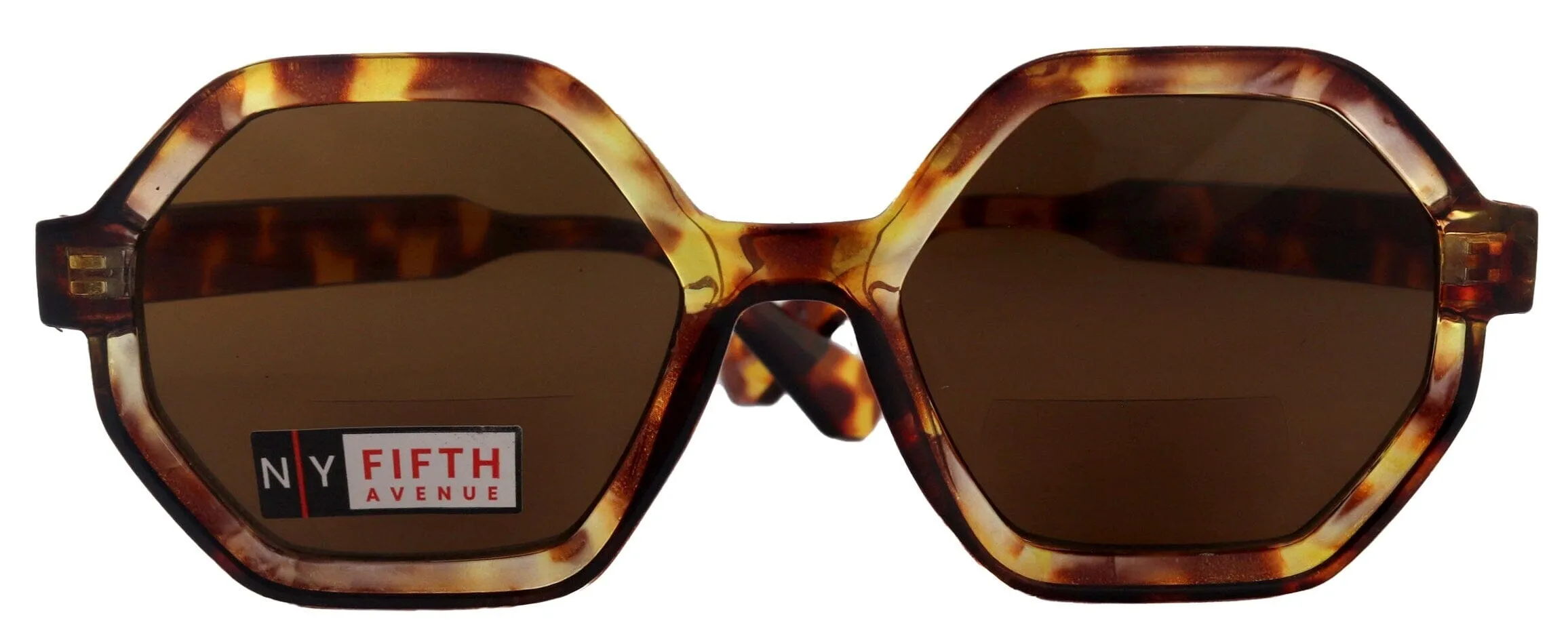 Heptagon, High-End Line Bifocal (Clear On Top) Reading Sunglasses Unixes OR Non-Bifocal Readers Sunglasses (Brown Tortoiseshell) NY Fifth Avenue