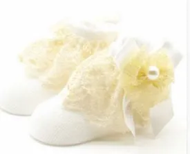 Ivory Lace Socks