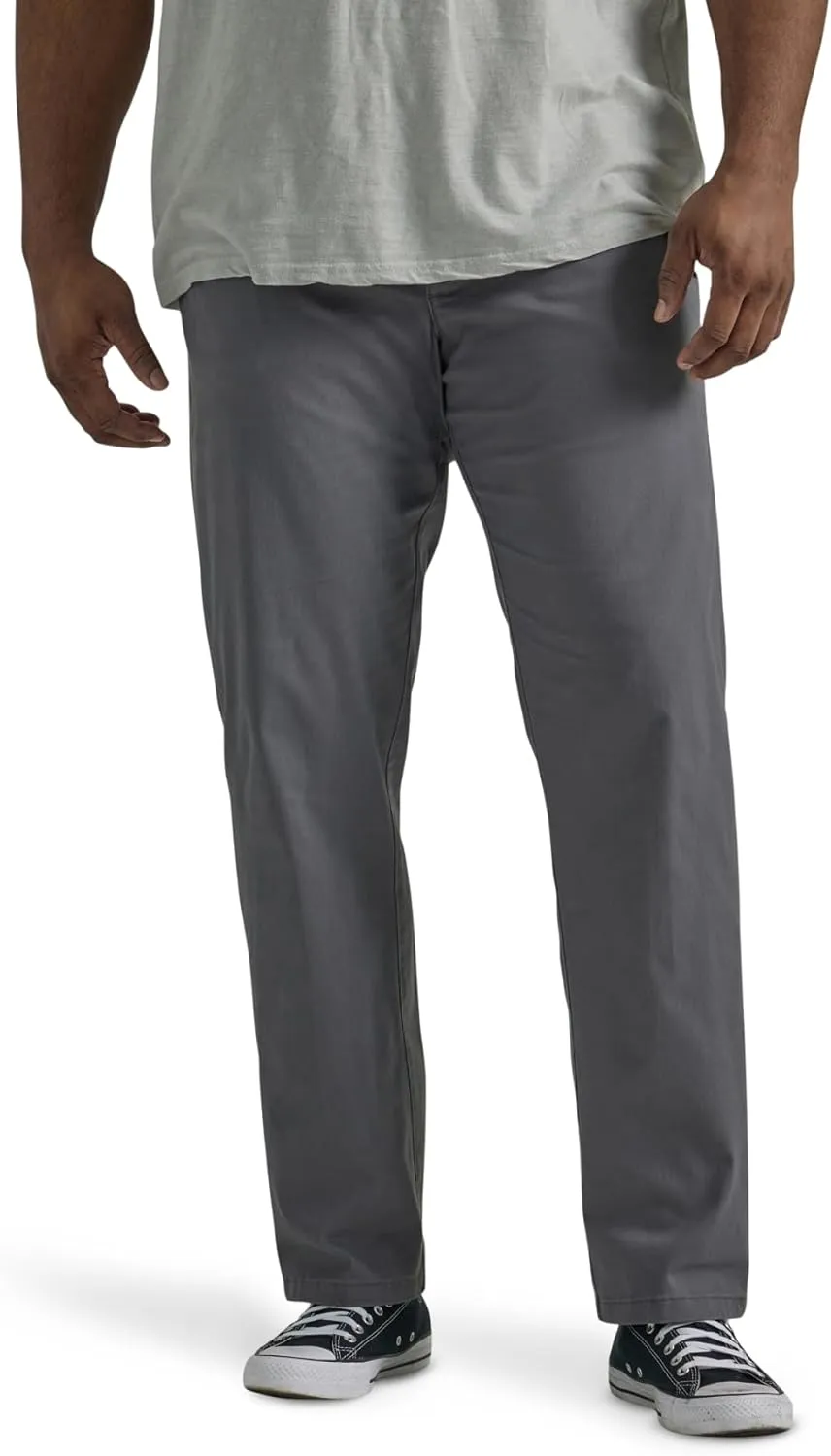 Lee Men's Big & Tall Extreme Motion Flat Front Regular Straight Pant