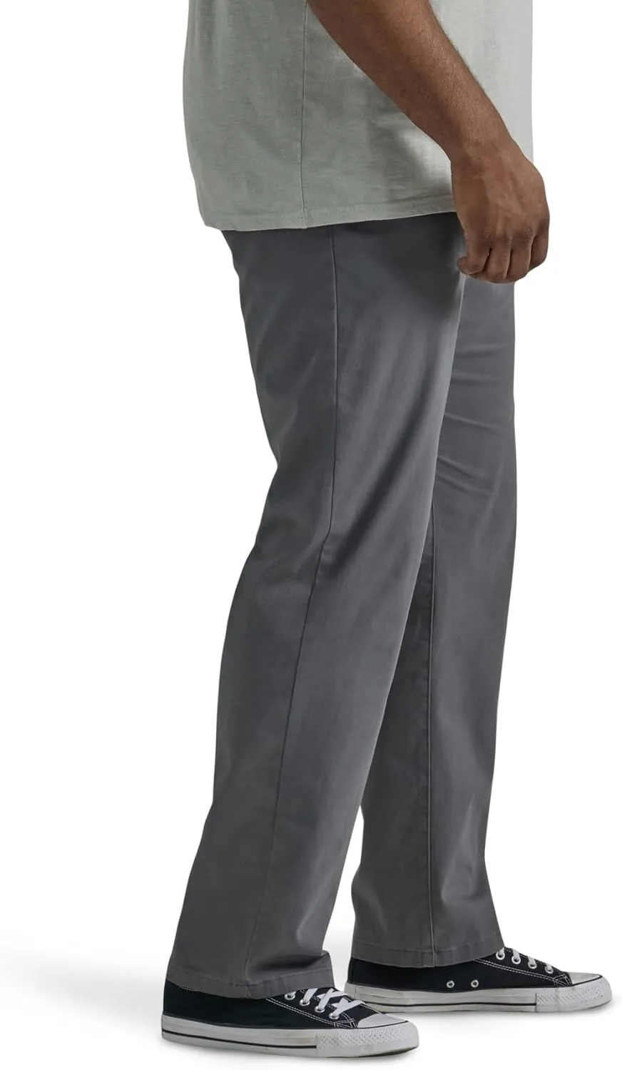 Lee Men's Big & Tall Extreme Motion Flat Front Regular Straight Pant