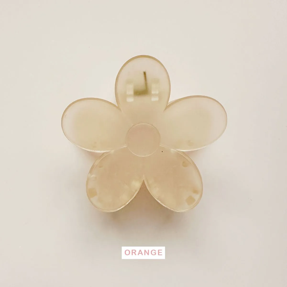 Medium Frosted Pastel Spring Flower Hair Claw Clips