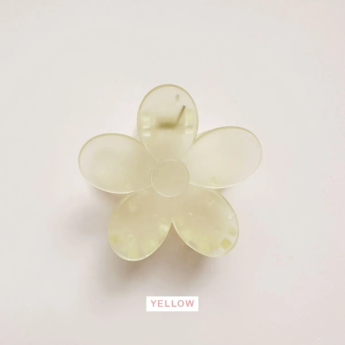 Medium Frosted Pastel Spring Flower Hair Claw Clips