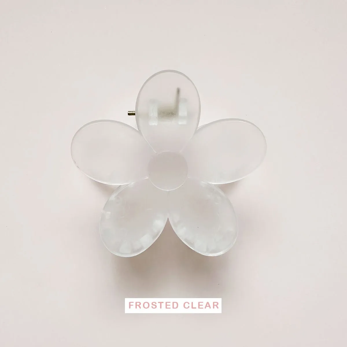 Medium Frosted Pastel Spring Flower Hair Claw Clips