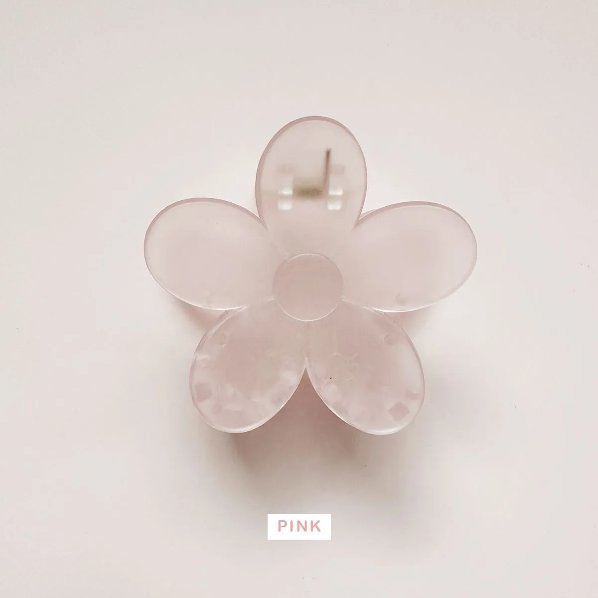 Medium Frosted Pastel Spring Flower Hair Claw Clips