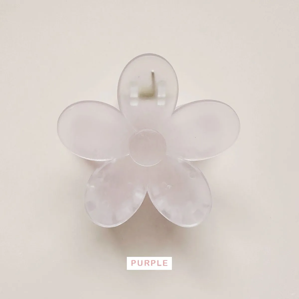 Medium Frosted Pastel Spring Flower Hair Claw Clips