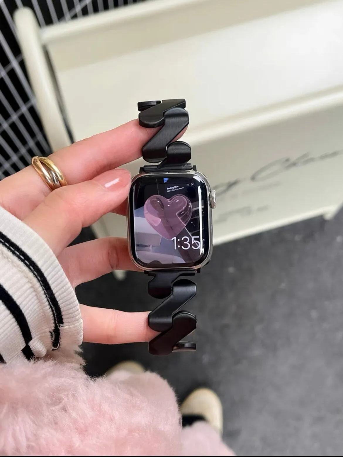 Minimalist Simple Sleek iWatch Band Series 1 2 3 4 5 6 7 8 9 Ultra Generation 38mm 40mm 41mm 42mm 44mm 45mm 49mm Chain Apple iWatch Strap