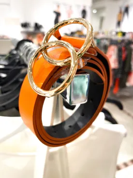 Mustard Double Gold Ring Belt