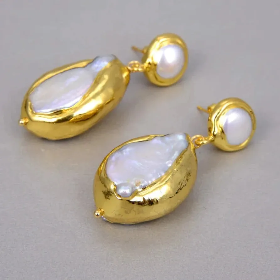 Natural Keshi Pearl Jewelry Set