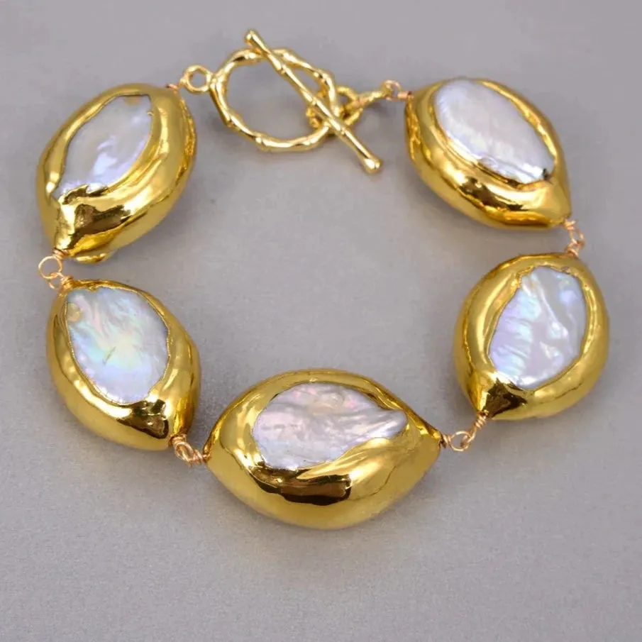Natural Keshi Pearl Jewelry Set