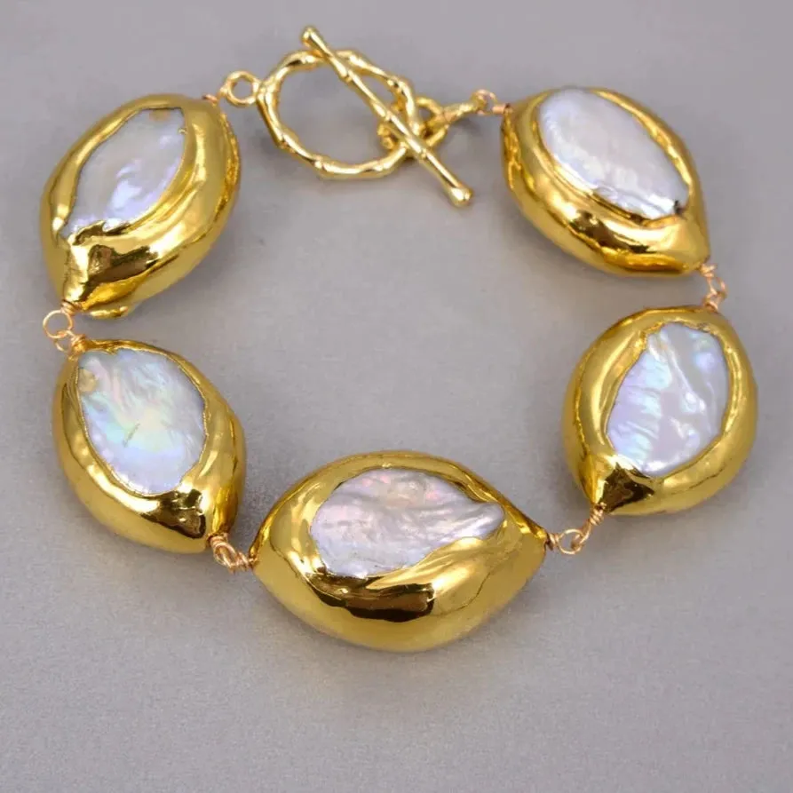 Natural Keshi Pearl Jewelry Set