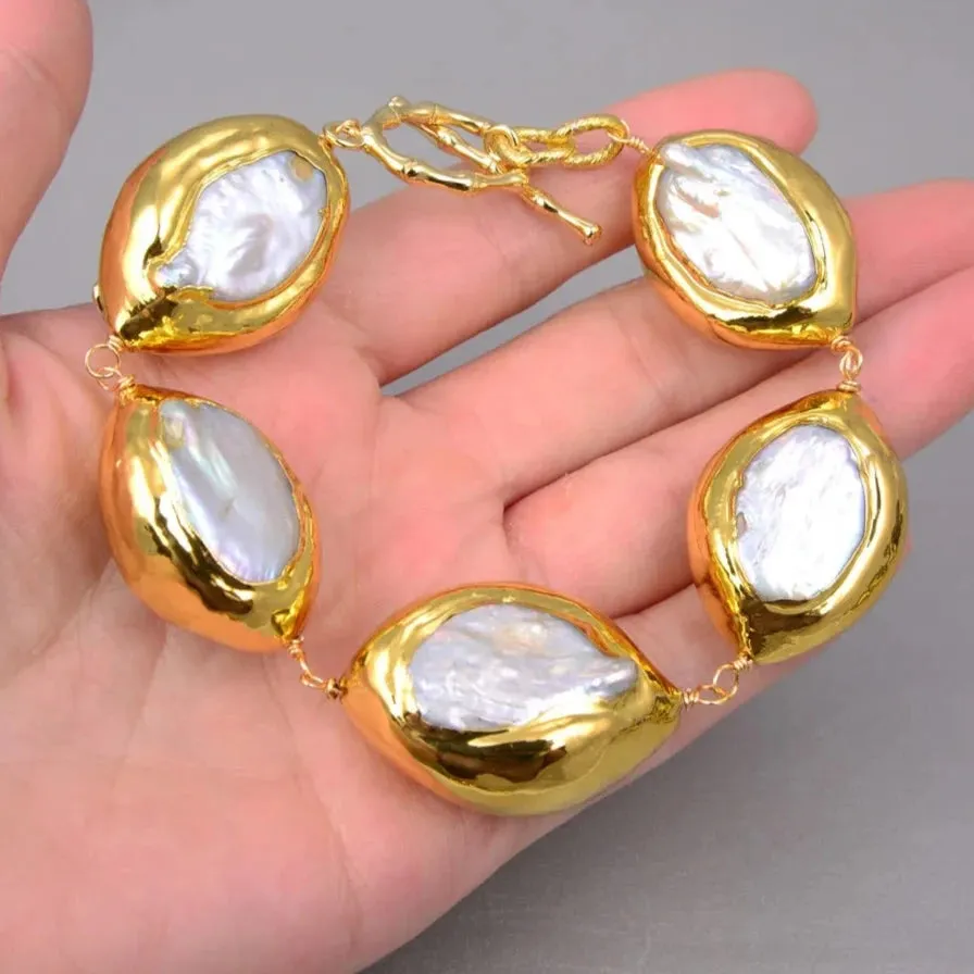 Natural Keshi Pearl Jewelry Set