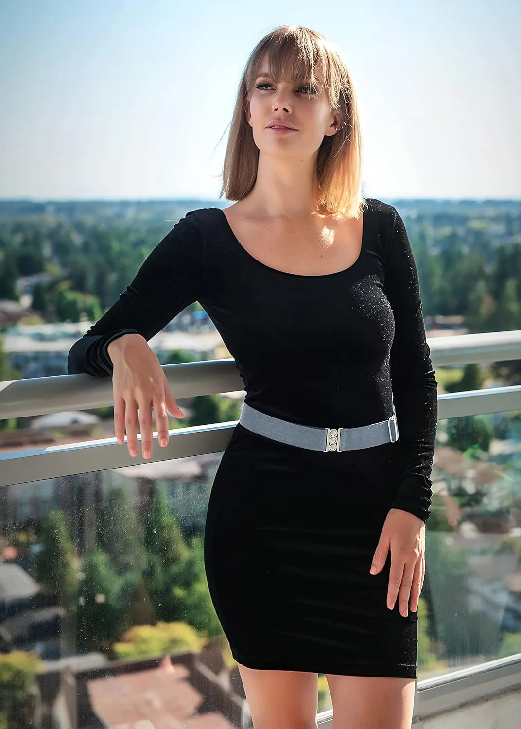 No Show Invisible Elastic Belts for Women | Non Slip | Fits waist upto 50 Inch
