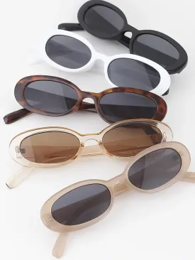 Oval Tinted Sunglasses