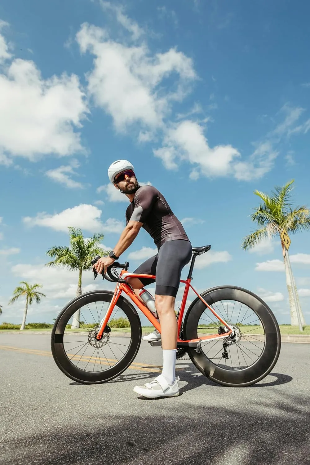 Performance Cycling Socks  Compression, Moisture-Wicking Crew Bike Socks