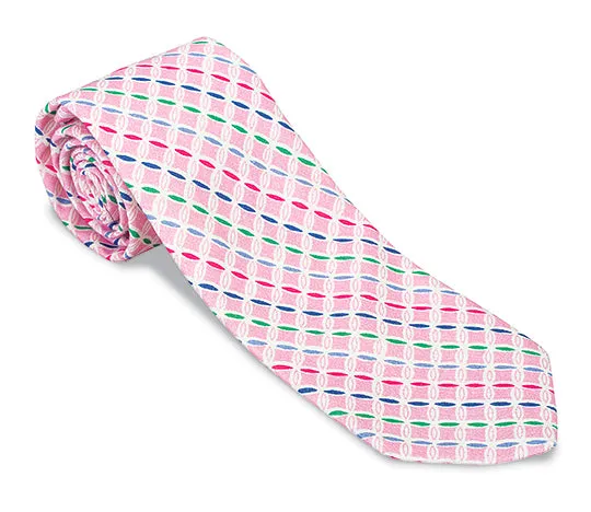 Pink Cloverdale Stripes Necktie - F5018