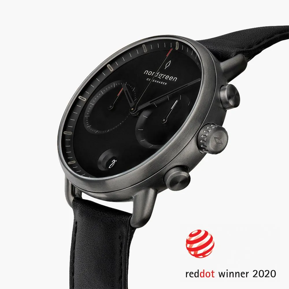 Pioneer | Black Dial - Black Leather - Refurbished