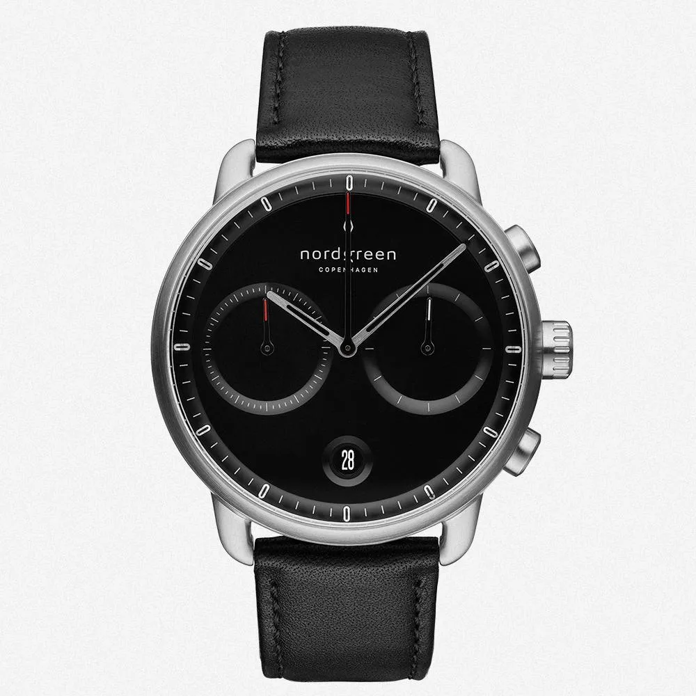 Pioneer | Black Dial - Black Leather - Refurbished