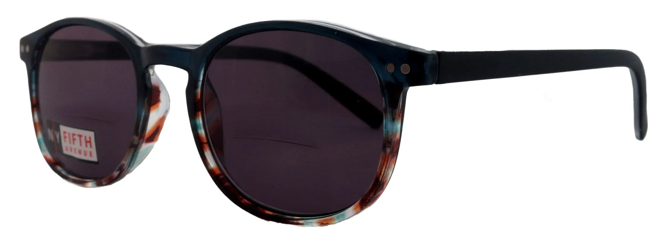 Ravenna, High-End Line Bifocal (Clear On Top) Reading Sunglasses for Women OR Non-Bifocal Readers Sunglasses (Blue ) NY Fifth Avenue