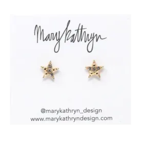 Rhinestone Star Studs