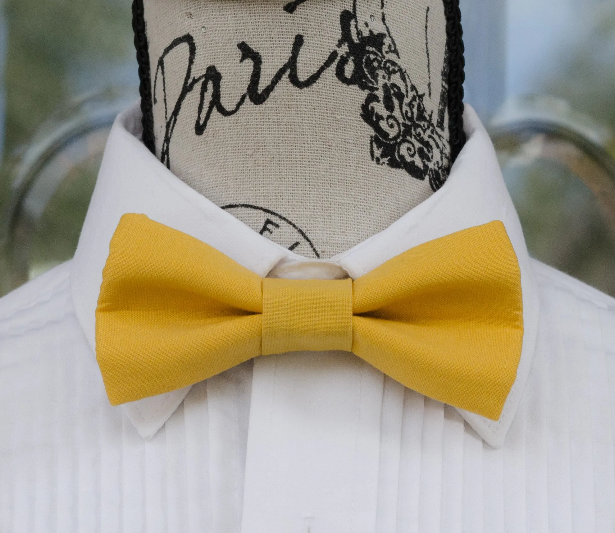Saffron Yellow Bow Tie (232)