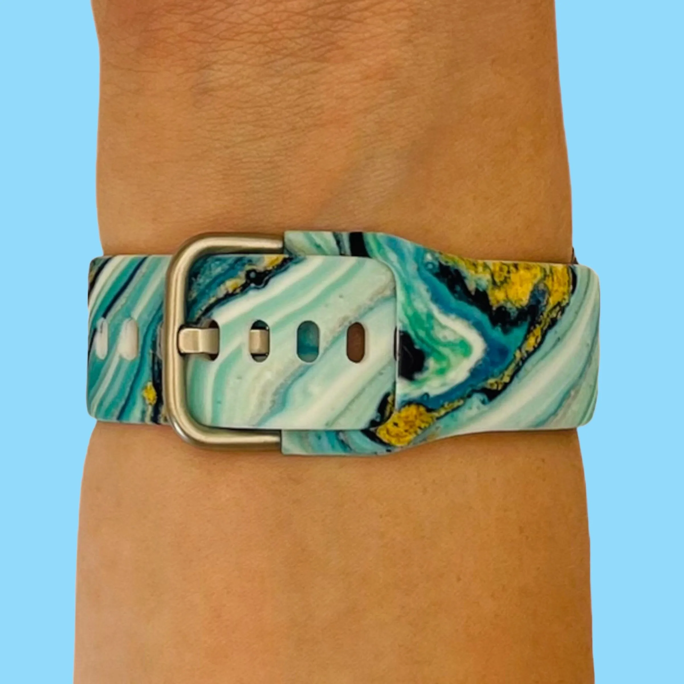 Silicone Pattern Watch Straps compatible with the Fossil Traditional 22mm Range