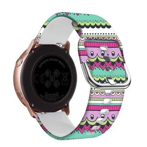 Silicone Pattern Watch Straps compatible with the Fossil Traditional 22mm Range