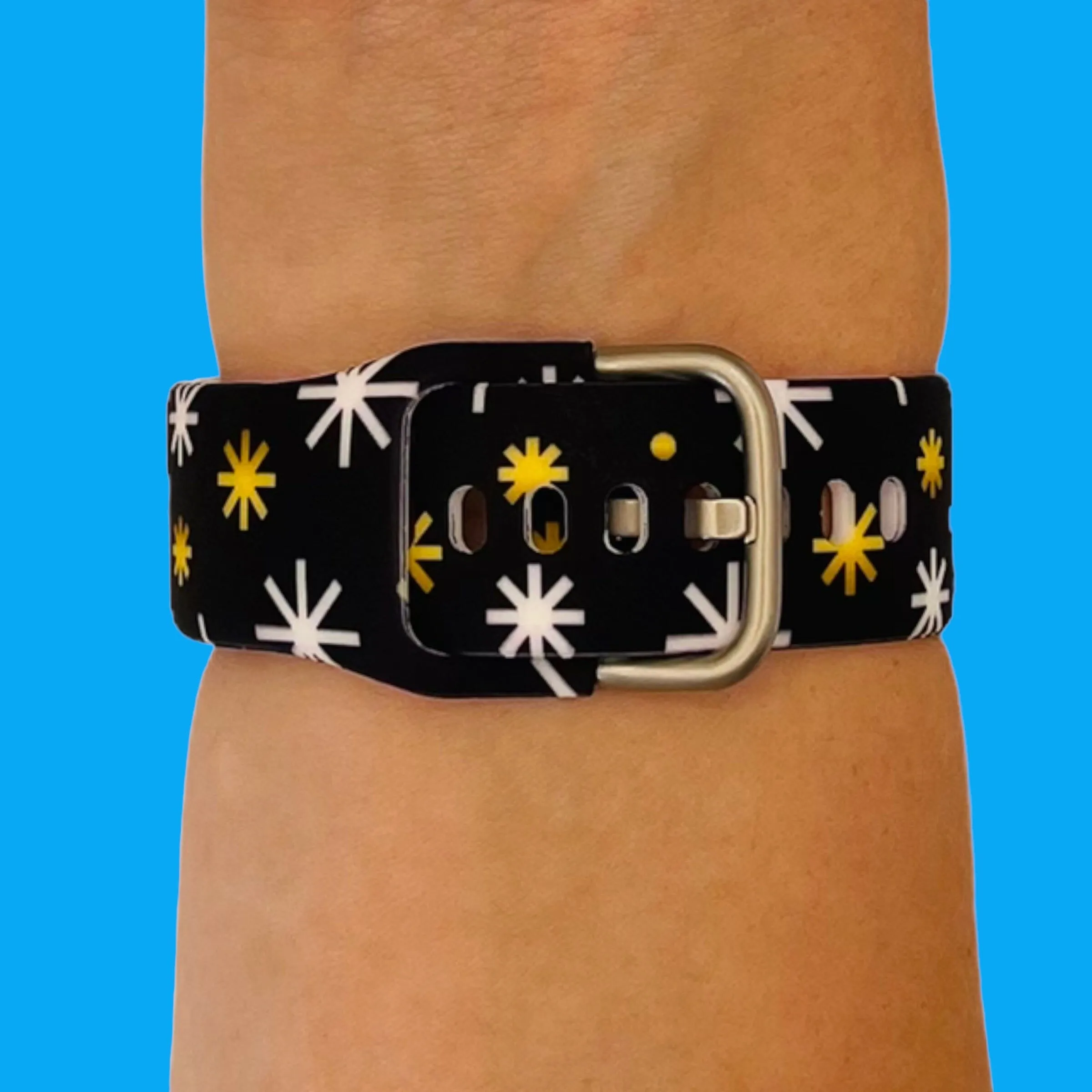 Silicone Pattern Watch Straps compatible with the Fossil Traditional 22mm Range