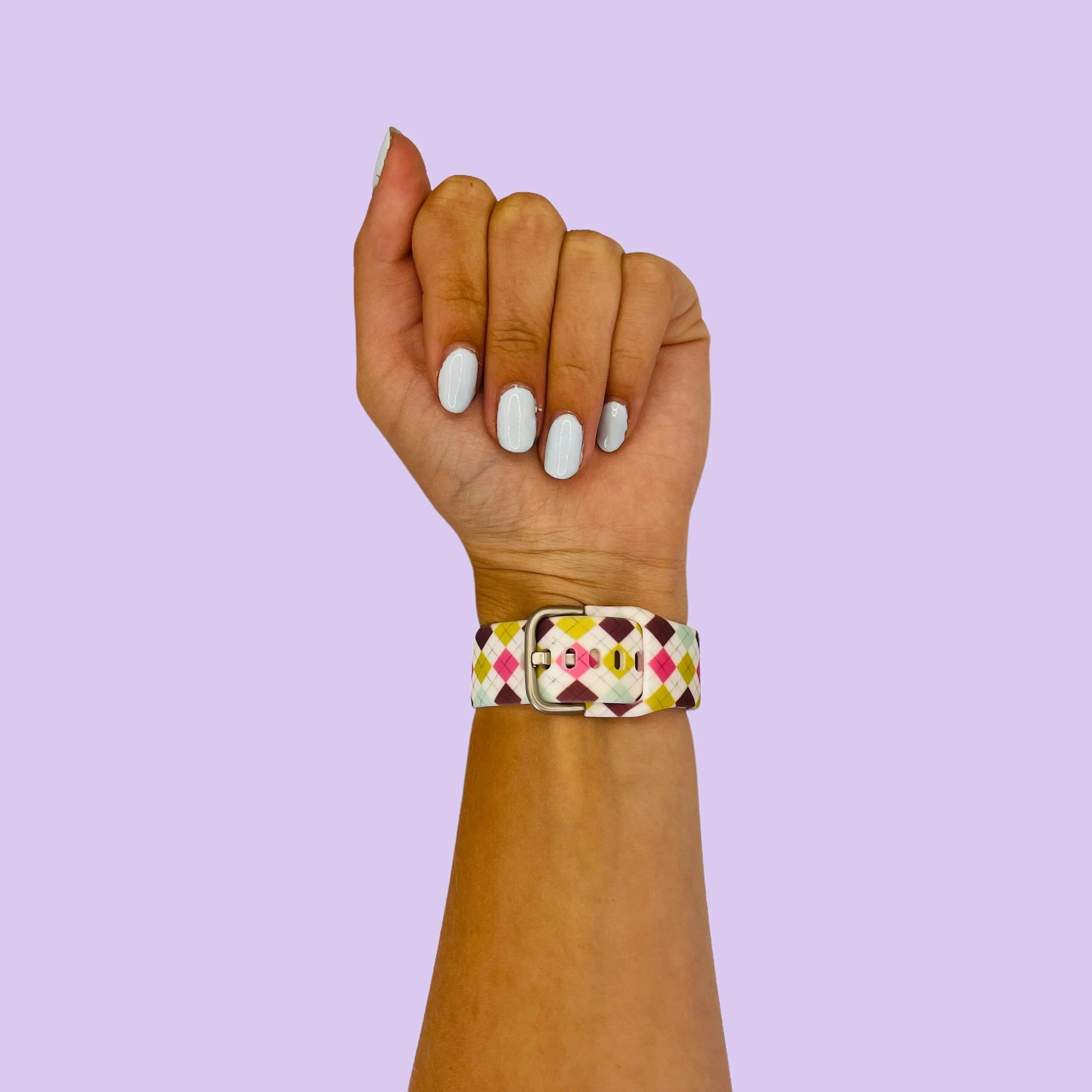 Silicone Pattern Watch Straps compatible with the Fossil Traditional 22mm Range