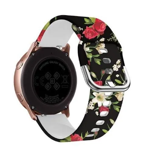 Silicone Pattern Watch Straps compatible with the Fossil Traditional 22mm Range