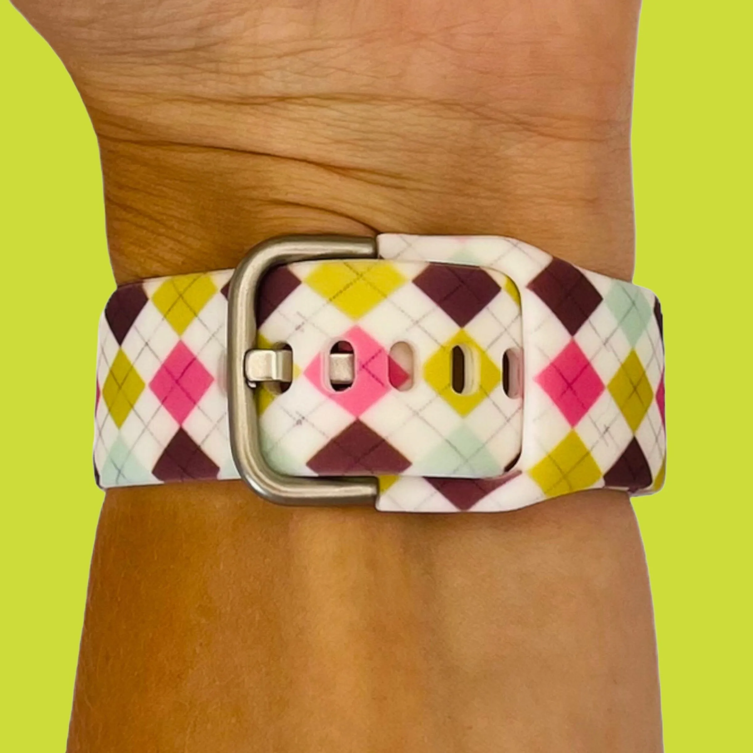 Silicone Pattern Watch Straps compatible with the Fossil Traditional 22mm Range